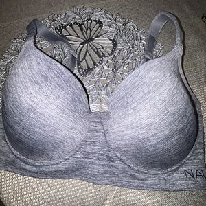 Nautica Heather Gray Wireless T-Shirt Bra